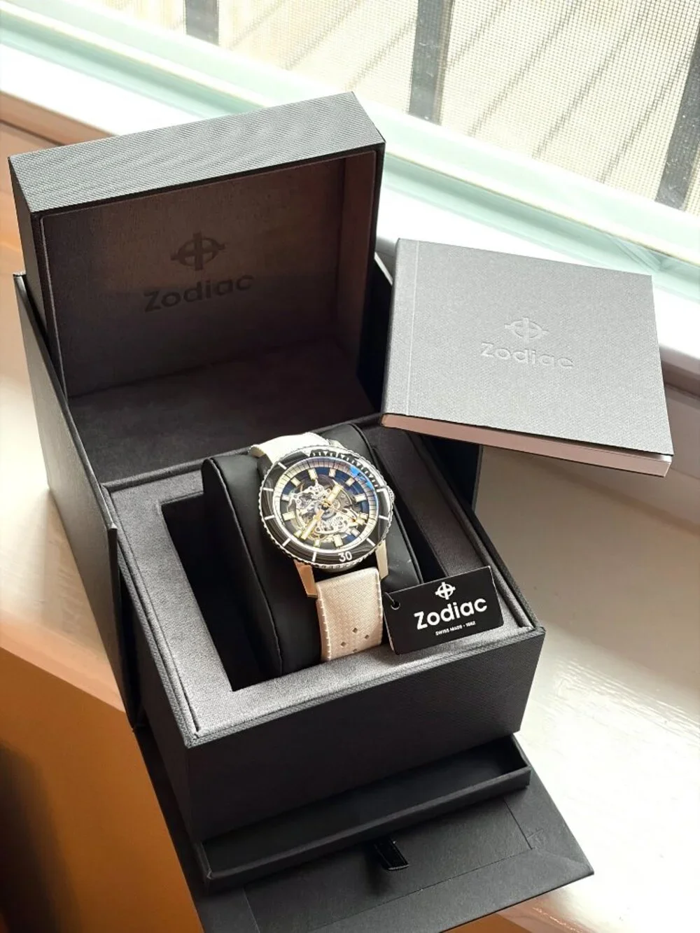 Zodiac Super Sea Wolf Compression Pro Diver Skeleton Dial 40mm ZO9319 MSRP $2295